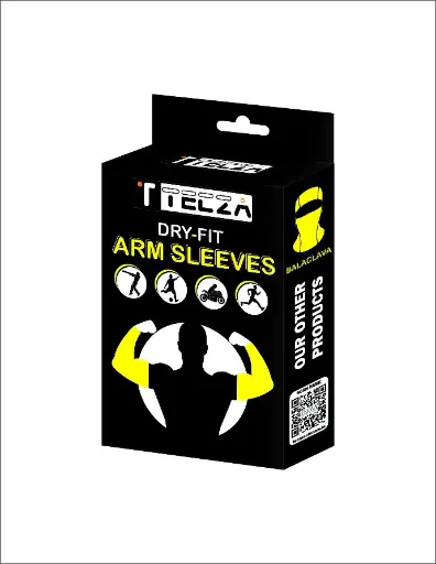Tecza Arm sleeves Dry fit Black (Pair)