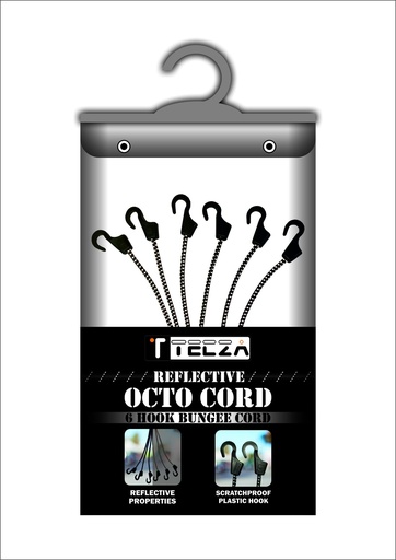 TECZA REFLECTIVE BUNGEE CORD -OCTO CORD (6 HOOK)